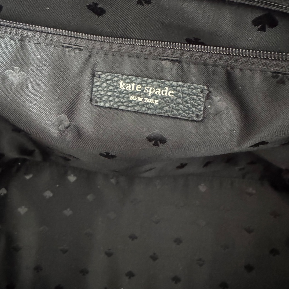 Kate Spade Black Pebbled Leather Tote - Picture 5 of 12